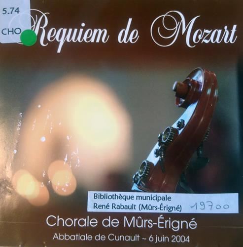 Chorale de mûrs-erigné : requiem de mozart